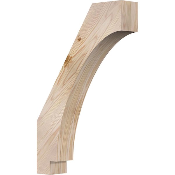 Ekena Millwork 3 1/2"W x 16"D x 24"H Imperial Smooth Knee Brace, Douglas Fir