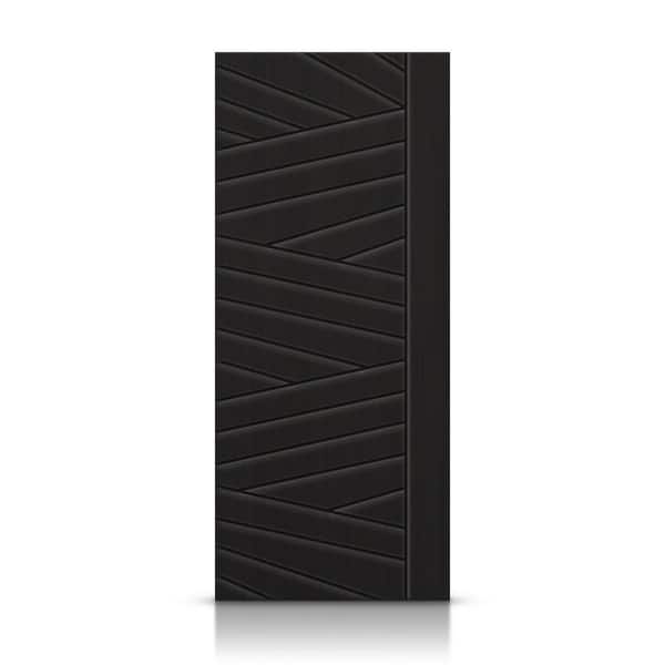CALHOME 24 in. x 80 in. Hollow Core Black Painted Composite MDF Interior Door Slab