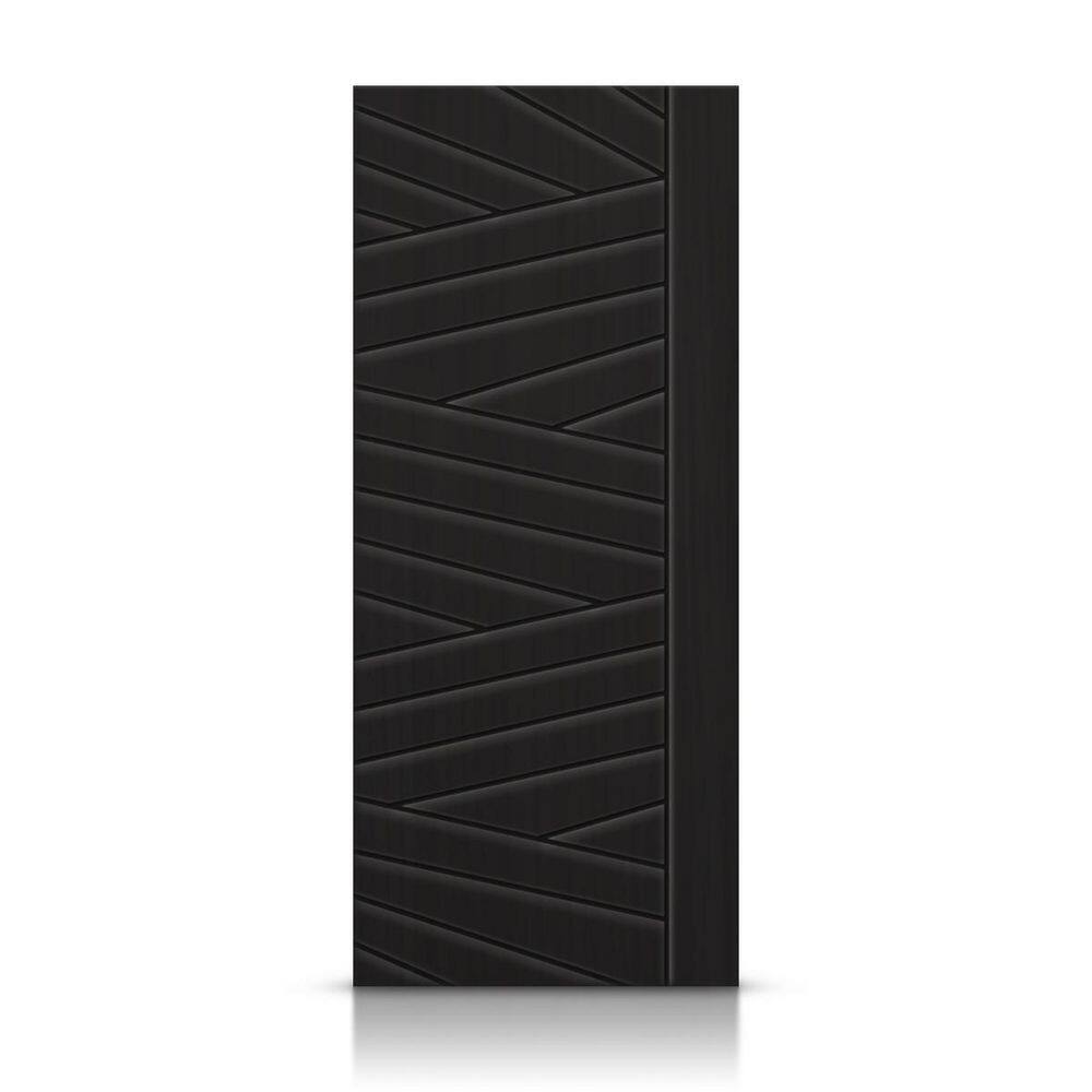 Reviews for CALHOME 42 in. x 80 in. Hollow Core Black Stained Composite