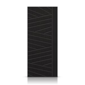 42 in. x 84 in. Hollow Core Black Stained Composite MDF Interior Door Slab