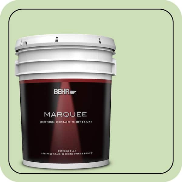 BEHR MARQUEE 5 gal. #430C-3 Peridot Flat Exterior Paint & Primer