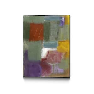 "Soft Squares" by Diane Lambin Framed Abstract Wall Art Print 11 in. x 14 in.