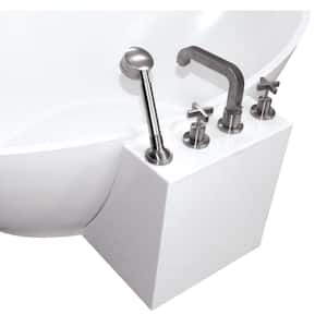 18 in. Faucet Tower in White