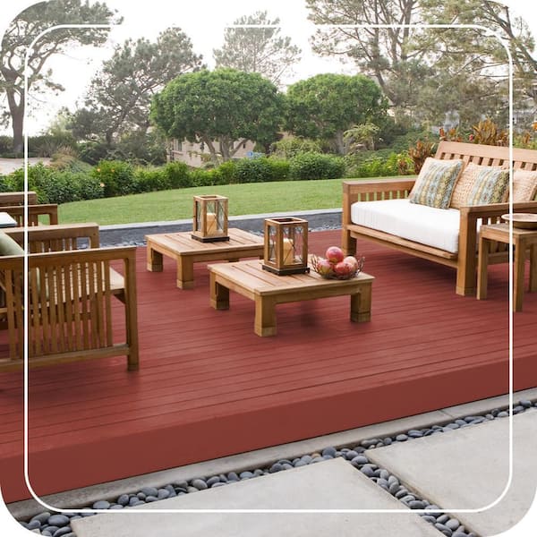 BEHR DECKplus 1 gal. #PPU2-17 Morocco Red Solid Color