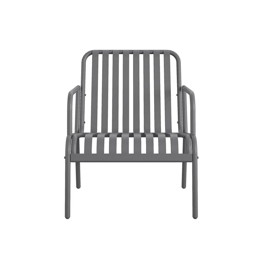 Charcoal Steel 4-Piece Outdoor Conversation Set