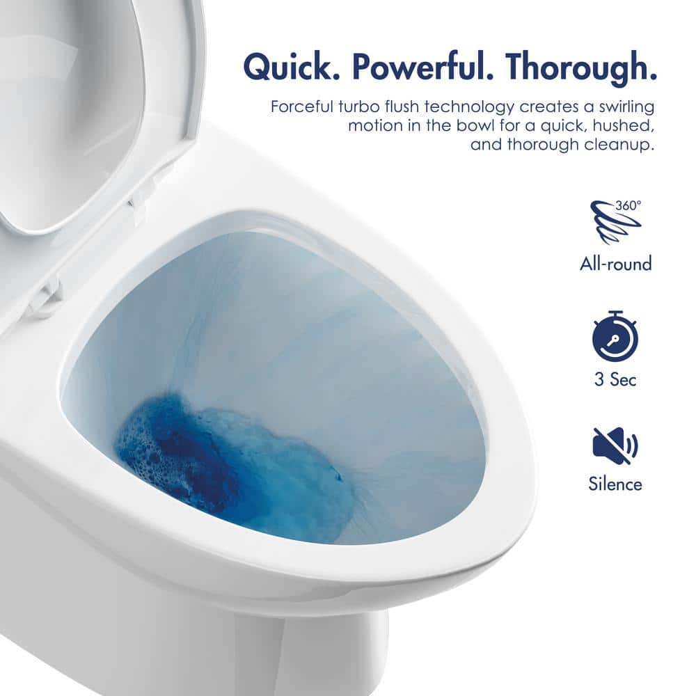 Denbigh Chair Height Elongated White Ceramic Toilet