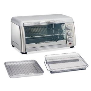 1400 W 6-Slice Stainless Steel Toaster Oven with Quantum Air Fry Technology