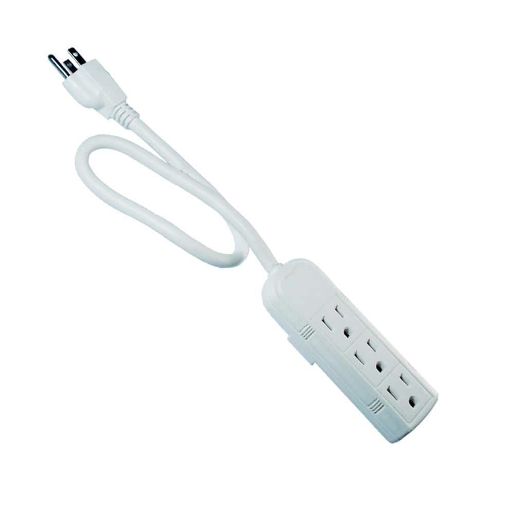PRIVATE BRAND UNBRANDED 3 ft. 3-Outlet 2-USB Surge Protector (2