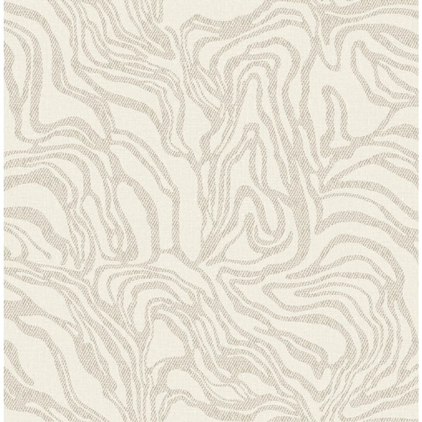 Massar Taupe Beige Modern Marbled Wallpaper Sample