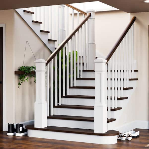 Noval Rails Boxed Newel Stair Railing Box Newel Photos & Ideas
