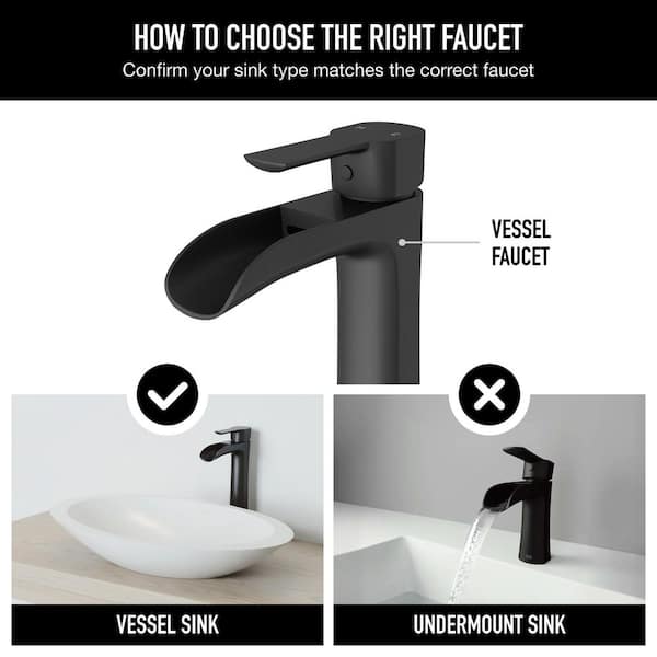VIGO Niko Single Handle Vessel Sink Faucet with Mounting Hardware