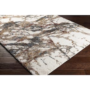 Celestial Shag Gray Modern 5 ft. x 7 ft. Indoor Area Rug