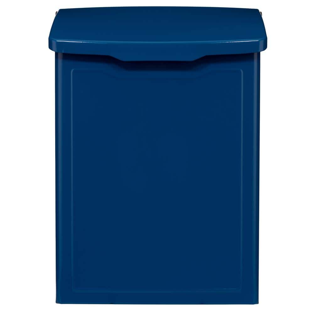 Marina Blue Steel Wall Mounted Mailbox