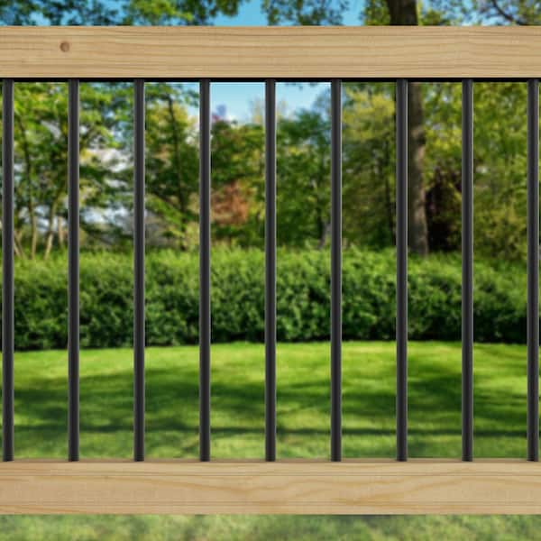 Transcend® Round Aluminum Baluster In 36" Railing
