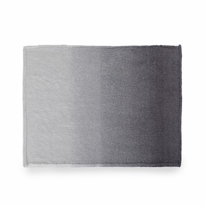 Frontage Modern Grey and White Sherpa Throw Blanket