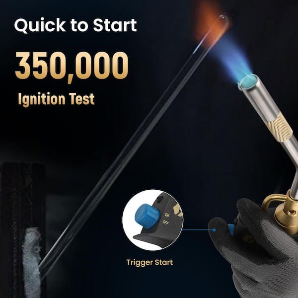 Lynzavix Cast Aluminum Brass Stainless Steel Propane Torch Head