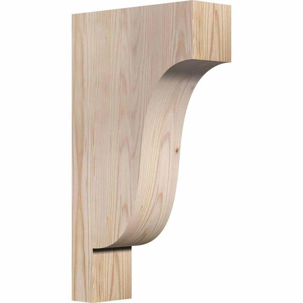 Ekena Millwork 3-1/2 in. x 10 in. x 18 in. Douglas Fir Newport Smooth Corbel