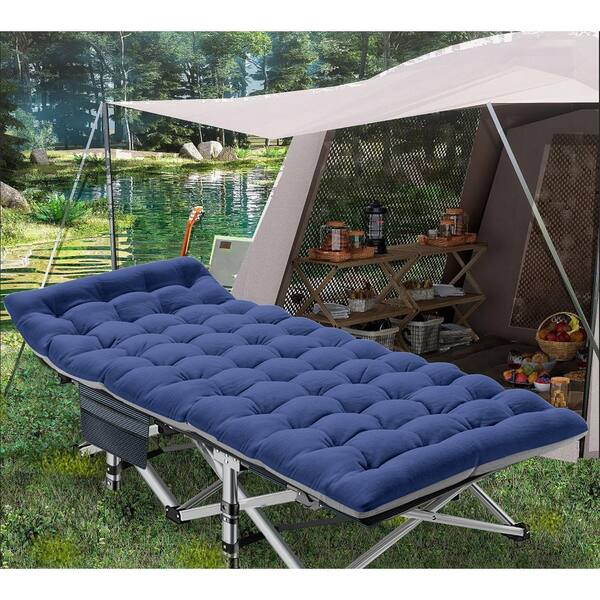 Lit De Camp Pliable Avec Matelas - Pour Adulte, Support 200 Kg, Léger, Avec Sac De Transport