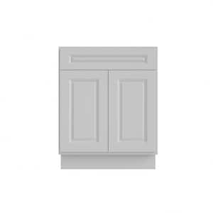 27 in. W x 21 in. D x 34.5 in. H Ready to Assemble Bath Vanity Cabinet without Top in Raised Panel Dove