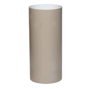24 in. x 50 ft. Pebble Stone Clay over White Aluminum Trim Coil