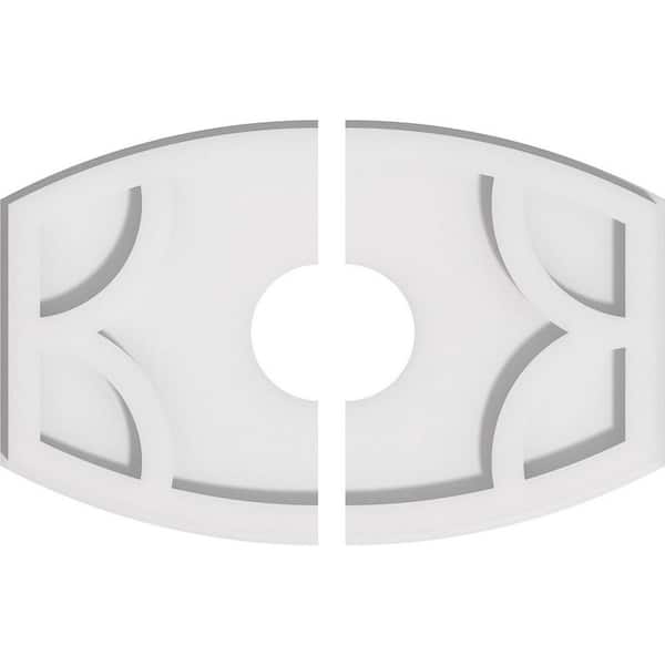 1 in. x 14 in. x 9.375 in. PVC Medallion Moulding