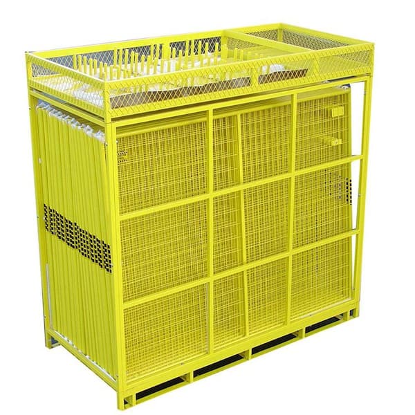 Perimeter Patrol 6 ft. x 210 ft. 28-Panel Yellow Powder-Coated Welded Wire Temporary Fencing