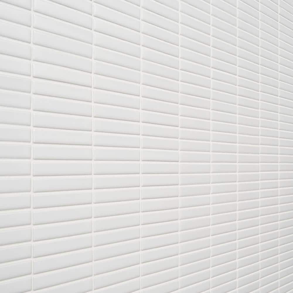 White Matte Porcelain Mosaic Tile for Indoor/Outdoor Use
