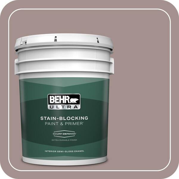 BEHR ULTRA 5 gal. #MQ1-40 Tribeca Extra Durable Semi-Gloss Enamel Interior Paint & Primer