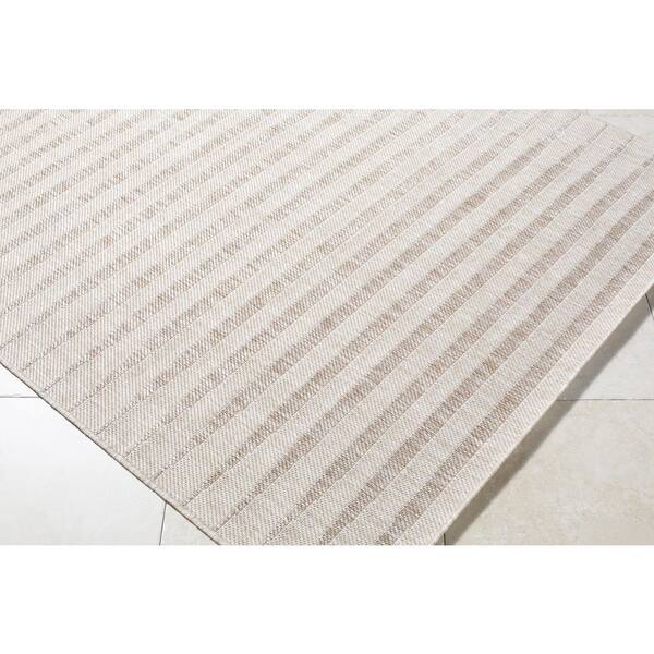 Galey Alix Agave 2 ft. 7 in x 7 ft. 3 in. Indoor/Outdoor Area Rug, Brown/Tan