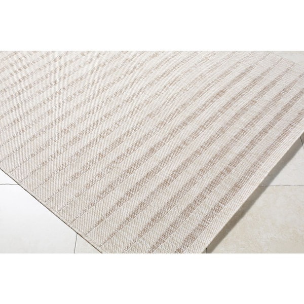 Galey Alix Agave Brown/Tan 7 ft. 10 in. x 10 ft Indoor/Outdoor Area Rug