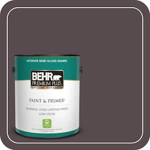 BEHR MARQUEE 1 qt. #N100-7 Aubergine Semi-Gloss Enamel Exterior