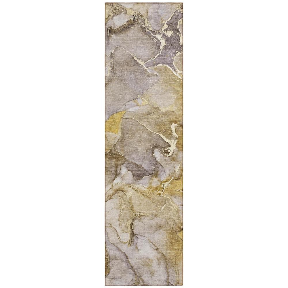Taupe 2 ft. x 7 ft. Abstract Indoor / Outdoor Area Rug price history on PriceWatchPro
