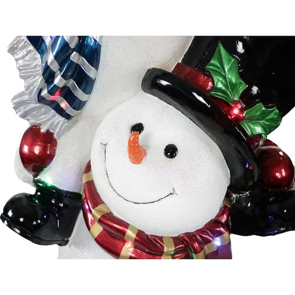 Fraser Hill Farm 5 ft. LED Christmas Stacking Snowman Pair with Musical Countdown  Clock FFRS062-SNM3-WT - The Home Depot