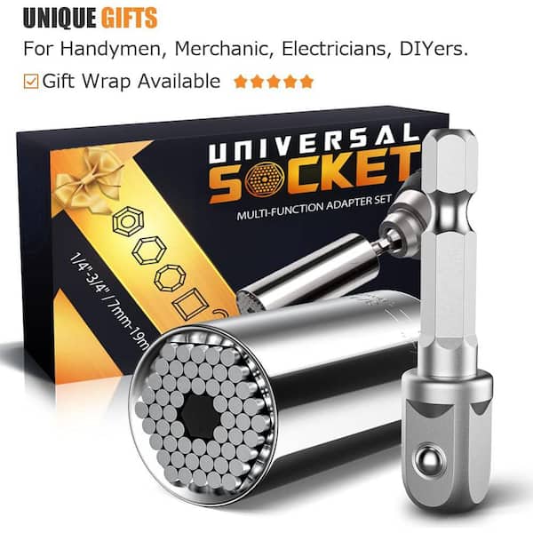 Yichuhaoxi Universal Socket Tool with Power Drill Adapter 7-19mm