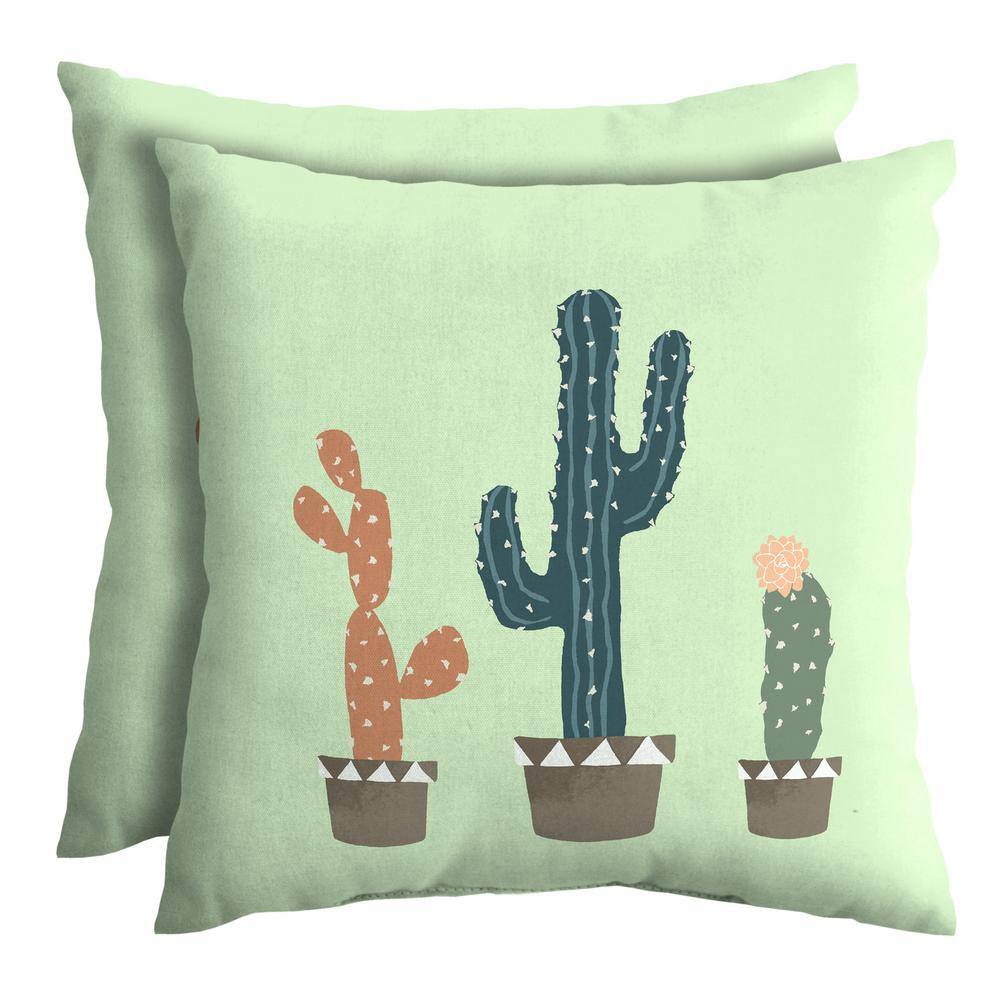 cactus throw pillow