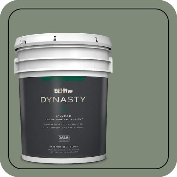 BEHR DYNASTY 5 gal. #N400-5 Thai Basil Semi-Gloss Exterior Stain ...