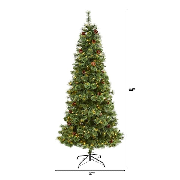 6Ft Prelit Artificial Full Christmas Tree Remote Control, 400