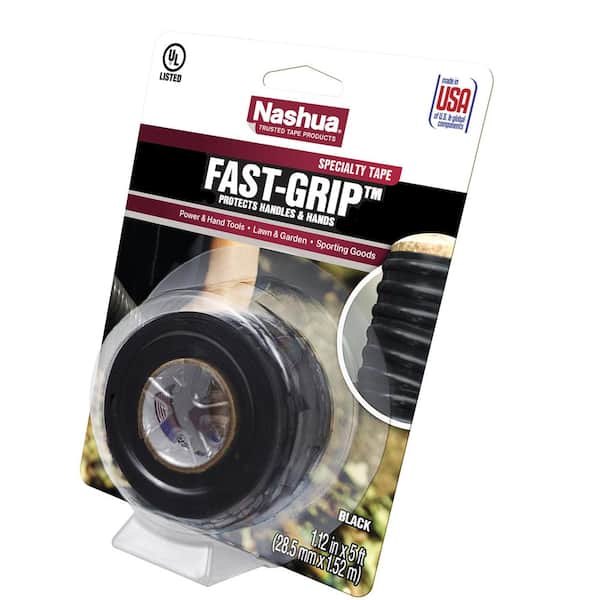 Nashua Tape 1.12 in. x 5 ft. Fast-Grip Duct Tape in Black