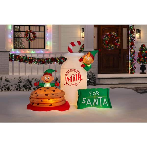 Cookies deals and Milk for Santa Airblown 6ft LED