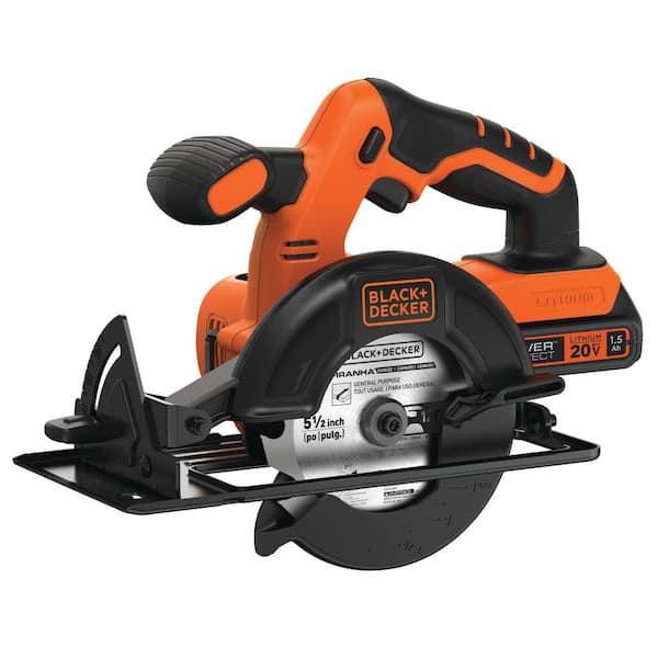 BLACK+DECKER 20V MAX Circular Saw with 1.5Ah Battery and Charger