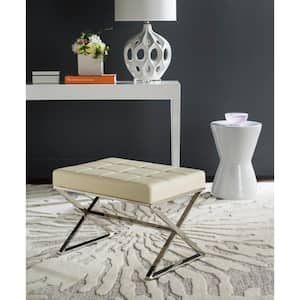 Micha Cream Ottoman