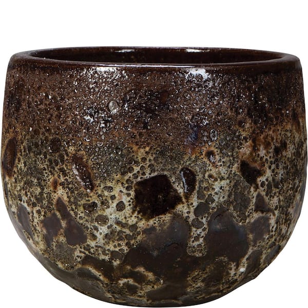 14 qt. Decorative Ceramic Planter Sphere Ceramic Planter