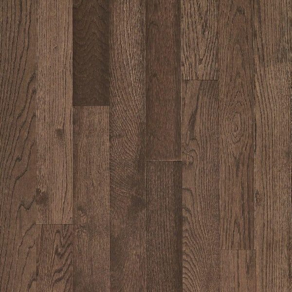 Bruce Plano Oak Mocha 3/4 in. Thick x 2-1/4 in. Wide x Varying Length Solid Hardwood Flooring (20 sqft / case)