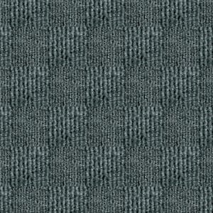 Cascade - Smoke - Gray Commercial/Residential 24 x 24 in. Peel and Stick Carpet Tile Square (60 sq. ft.)