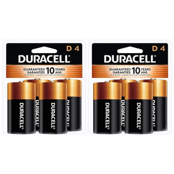 Duracell Coppertop Alkaline D Battery (Multi-Pack 2) (4-Count Pack)