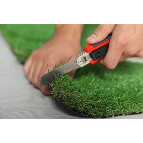 Nance Carpet and Rug Premium Turf 2 ft. x 8 ft. Green Artificial