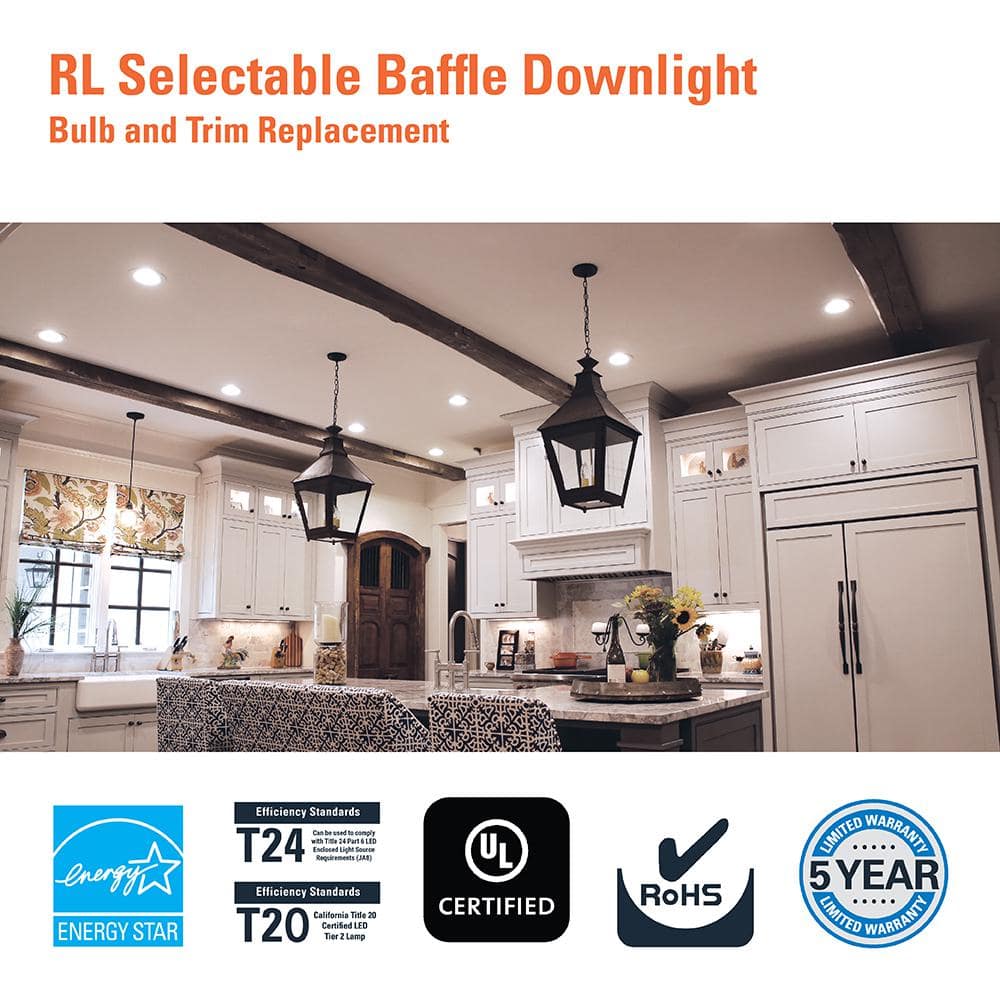 Halo 5/6 Inch White Aluminum LED Recessed Downlight