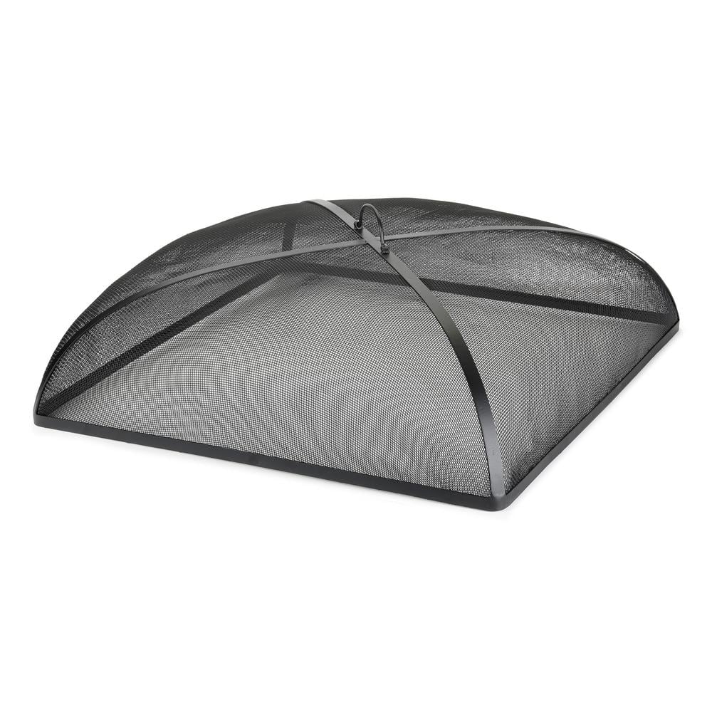 30'' Black Powder-Coated Steel Square Spark Screen