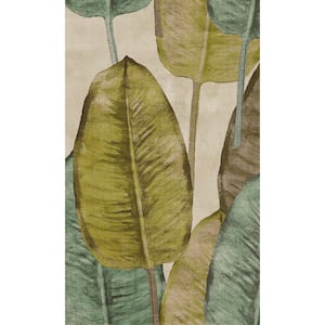 Rubber Tree Mustard Non-Woven Paste the Wall Textured Wallpaper 57 sq. ft.