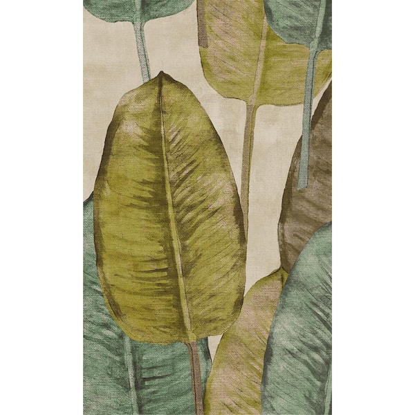 Walls Republic Rubber Tree Mustard Non-Woven Paste the Wall Textured Wallpaper 57 sq. ft.